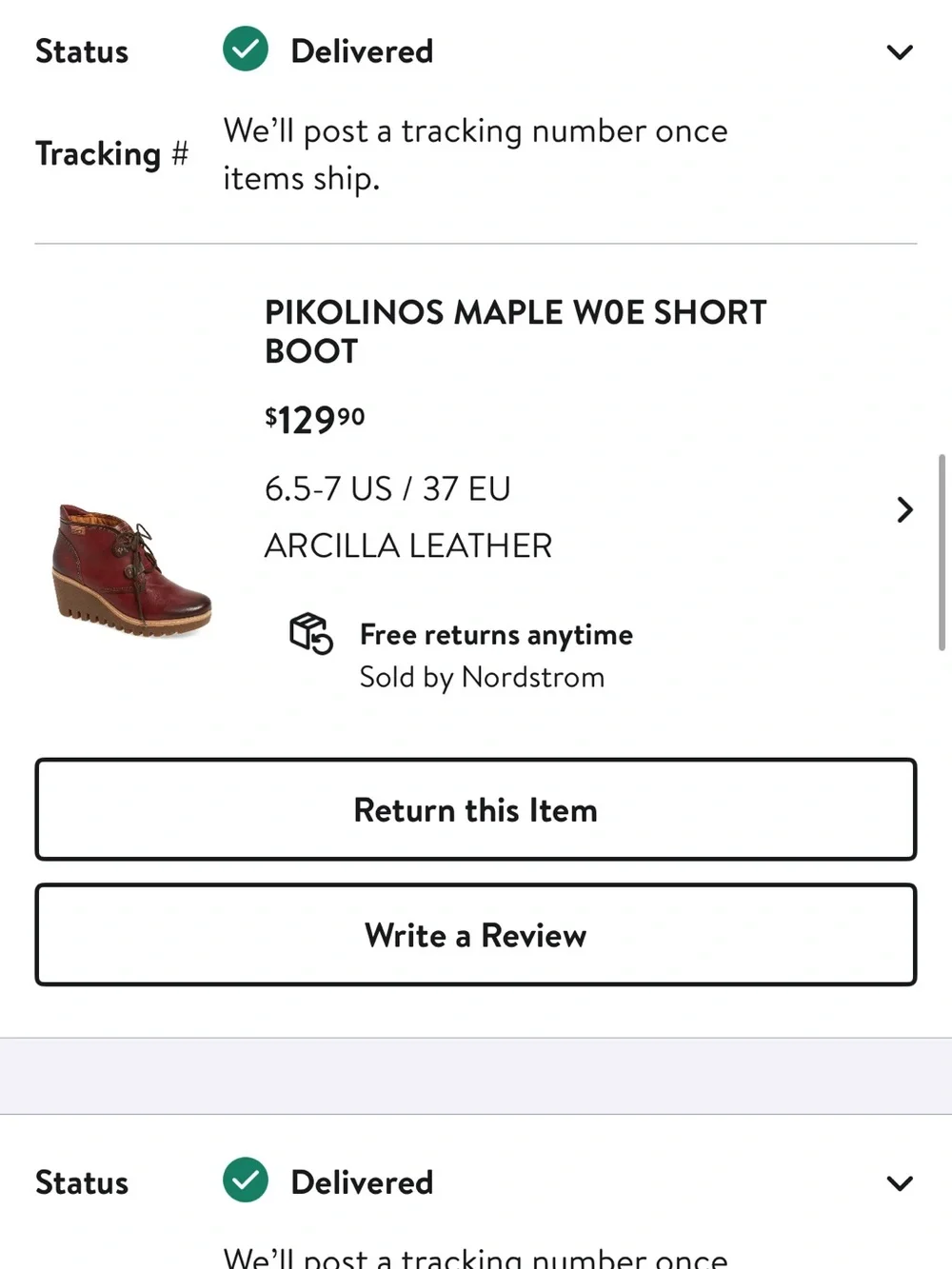 PIKOLINOS Men's Short Lace-Up Boot — Burgundy with Brown Sole
